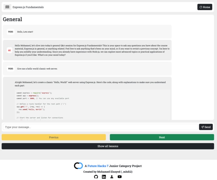 AI Courses Screenshot