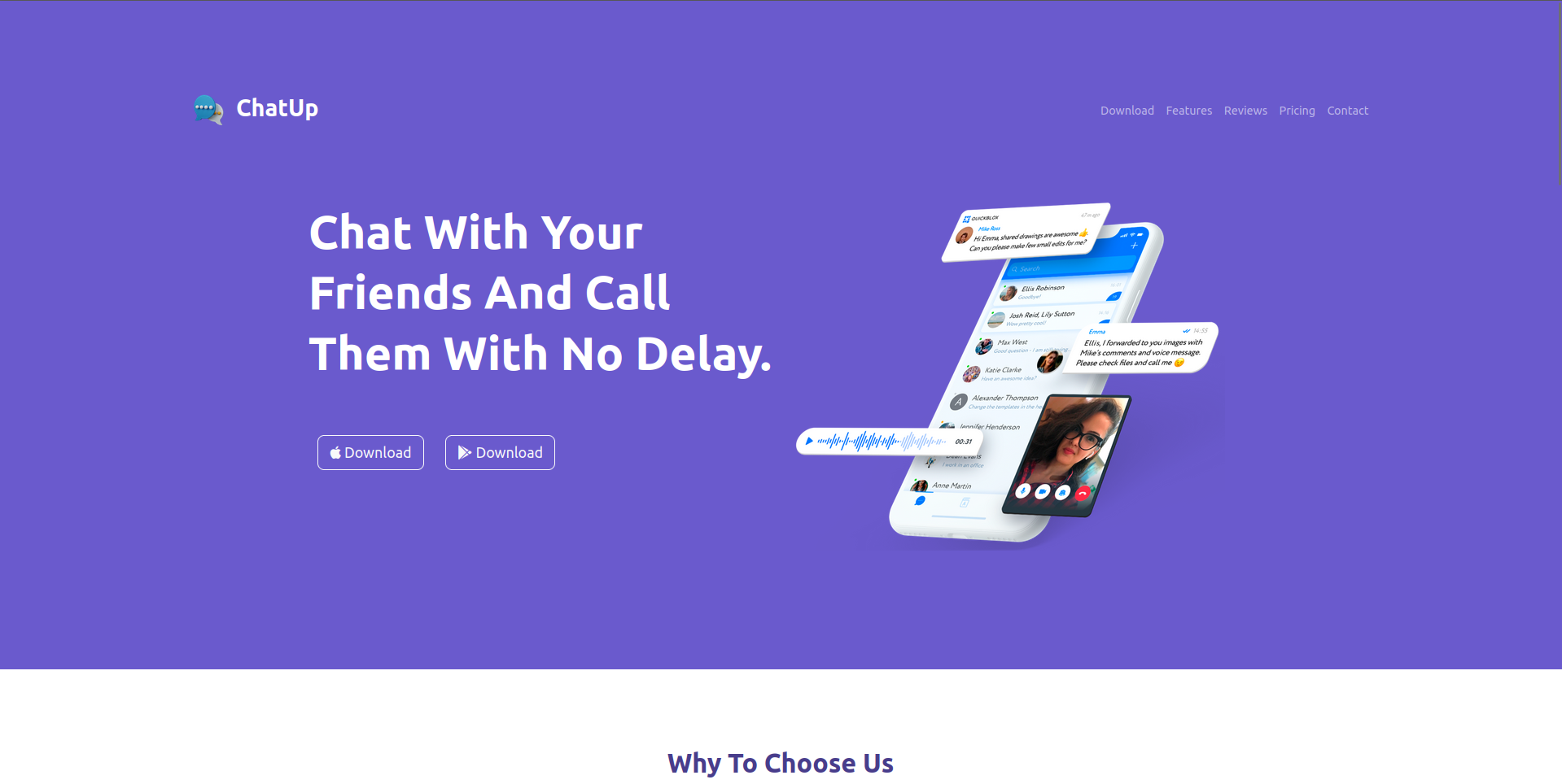 ChatUp Website